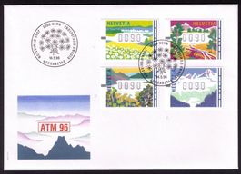 ATM 11-14_FDC ABART "BLAUE PUNKTE unter Silberbalken" !
