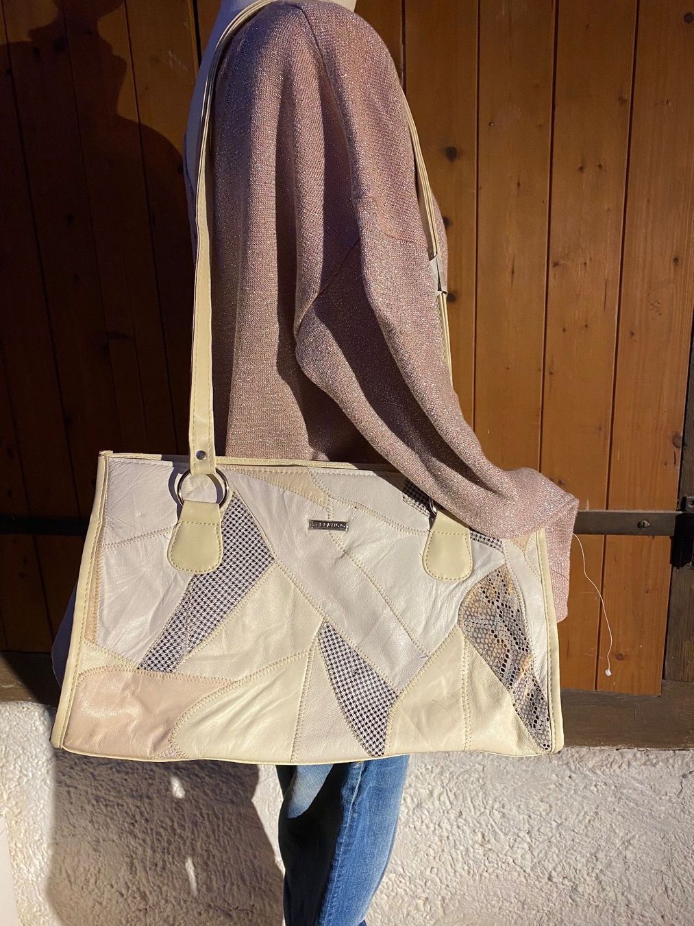Taschen für Damen: Handtasche/Shopper „Stephano“ Patchoptik – Neu und originalverpackt aus Effingen von Daizyy 3