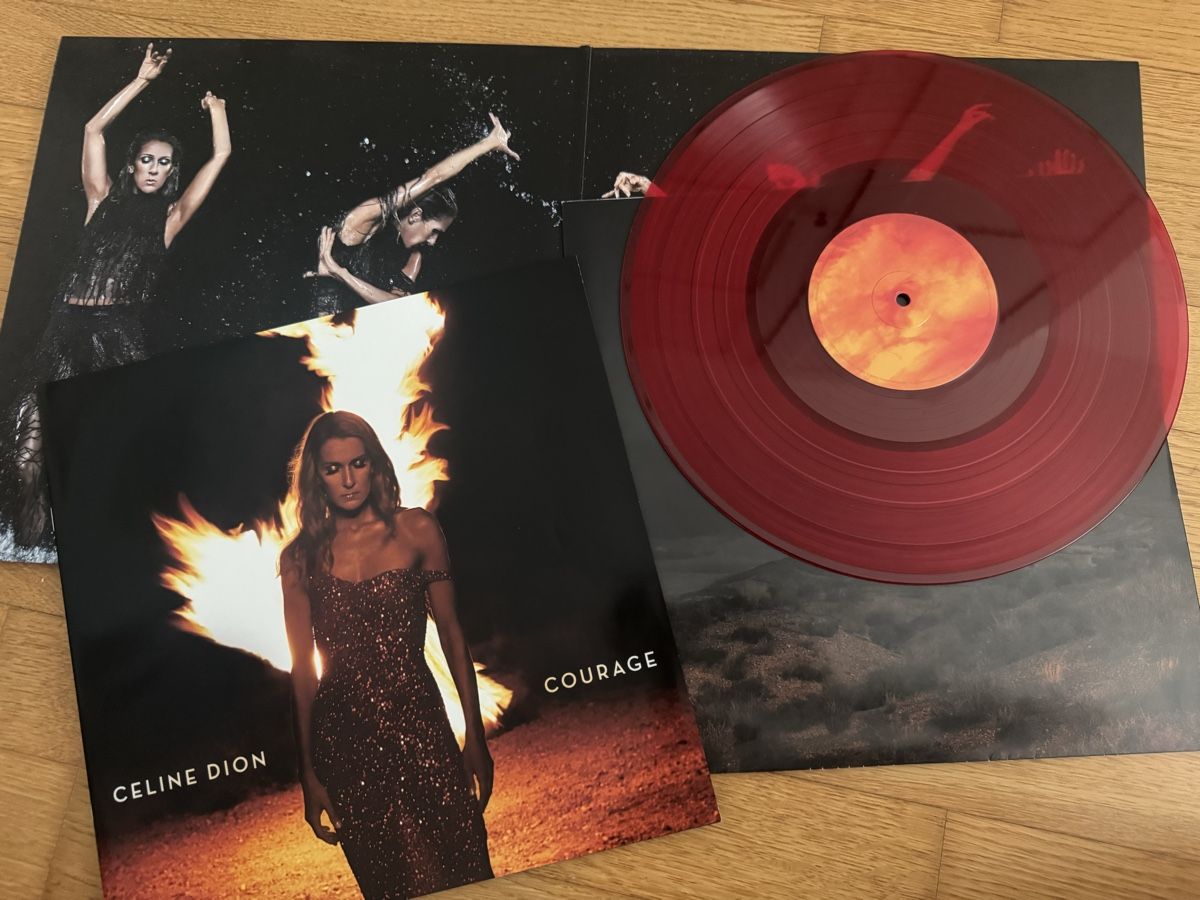 Dischi in vinile: Céline Dion Courage Vinyl LP Rot – Nuovo (secondo la descrizione) da Sursee venduto da giu_205 1