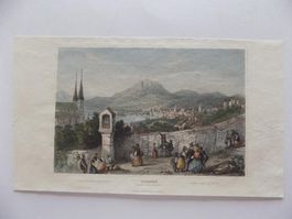 Luzern gegen den Pilatus koloriert