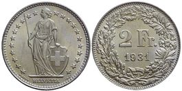 2 Franken 1931 (b)