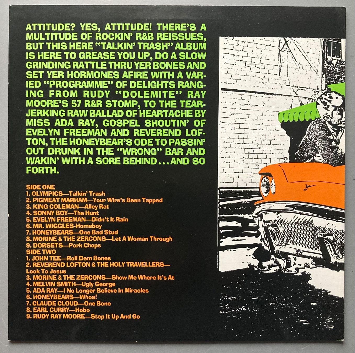 Dischi in vinile: DIVERS ARTISTES - TALKIN' TRASH – Usato da Poliez-Pittet venduto da Newtown-Records 1