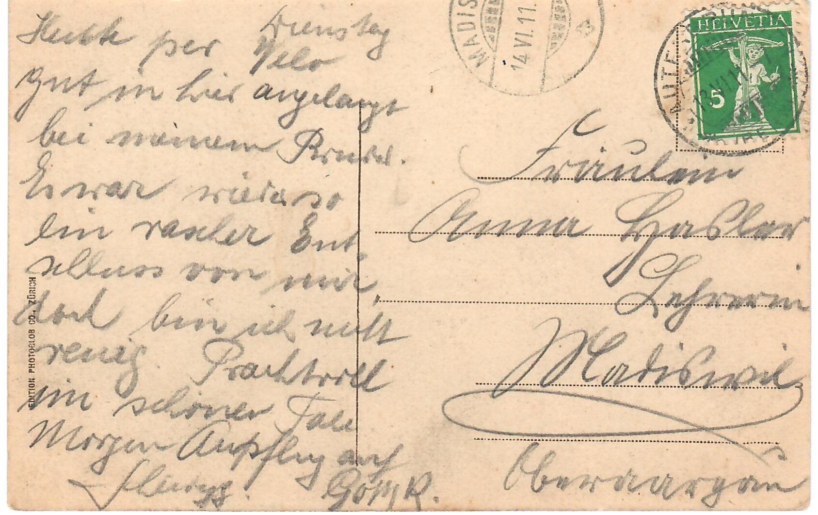 Cartoline postali: Lauterbrunnen - Trümmelbachfälle – Usato da Zweisimmen venduto da jakobsweg 1