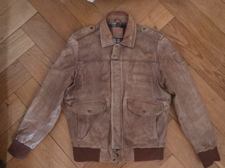 Veste en cuir véritable