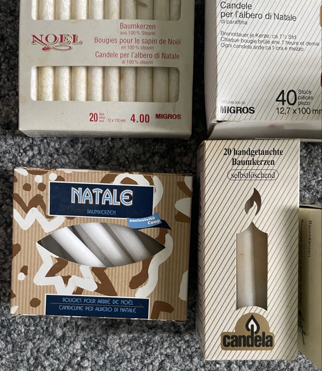 Kerzen: Kerzen : Baumkerzen, div. Farben & Grössen, vintage – Neu (gemäss Beschreibung) aus Au ZH von Jaggy4 4