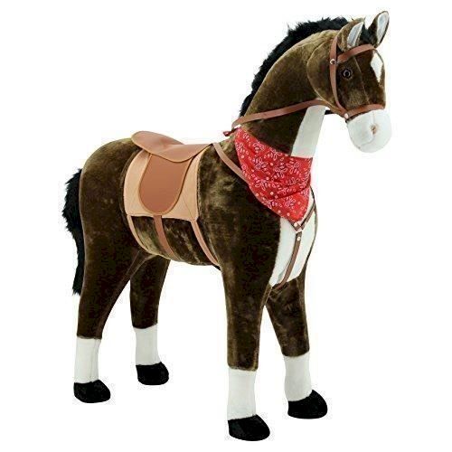 Spielzeuge: Plüschpferd Chocolate 105cm mit Sattel – Neu und originalverpackt aus Bottighofen von zaap 1