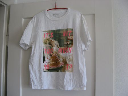 T-Shirt Uniqlo Gr. L mit Spruch