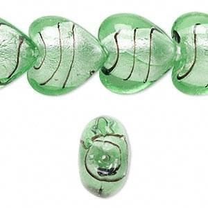 Perle (finte): Lampwork Herz  grün 20mm – Nuovo (secondo la descrizione) da Alpnachstad venduto da perlengaby