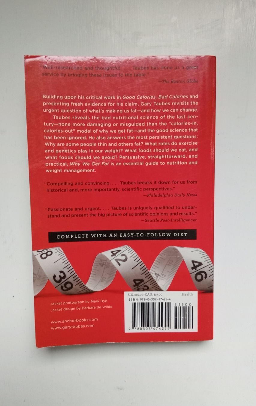 Livres: Why We Get Fat (Taubes) – D'occasion à Allschwil par Evgeniia78 2
