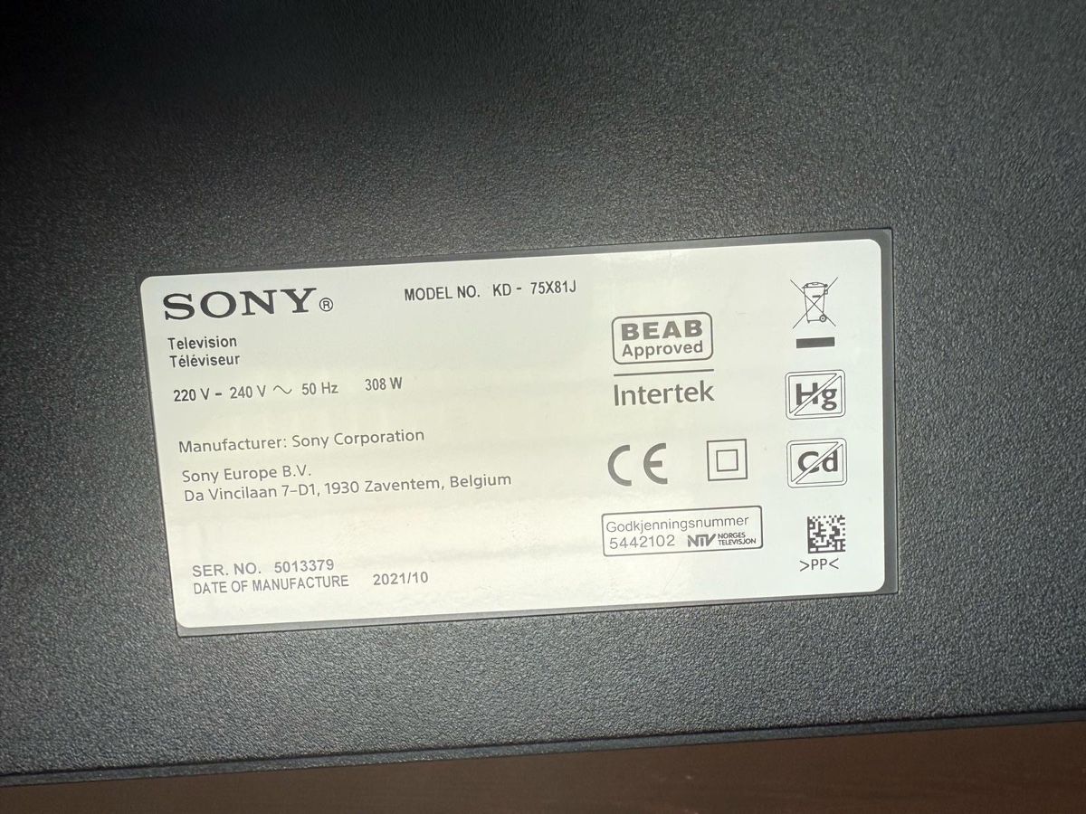Sony Televisori: Fernseher Sony Bravia 75 Zoll – Usato da Zürich venduto da ari_n5ns 2