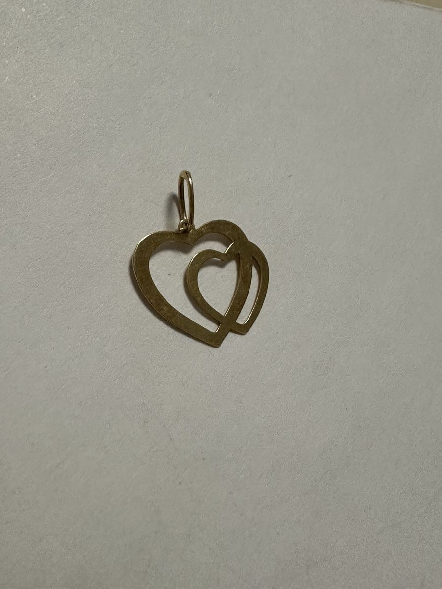 Ciondoli: Pendentif deux coeurs or jaune, bon état  – Usato da Montreux venduto da luc_w7cx 1
