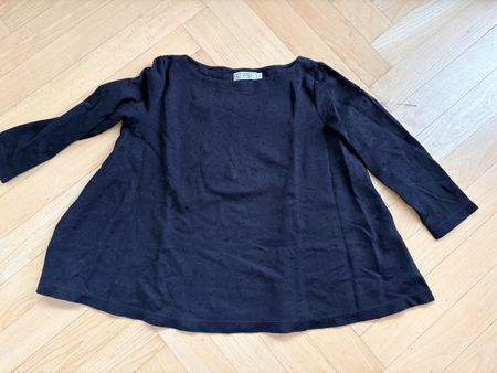 Pull femme Petit Bateau, taille 0. Noir à pois scintillants