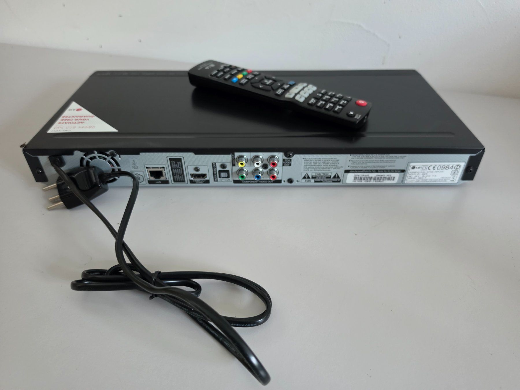LG Sistemi audio & multimediali: LG BD670 3D Blu-ray Player - WLAN Smart TV - 2012 – Usato da Birr venduto da DisDas 3