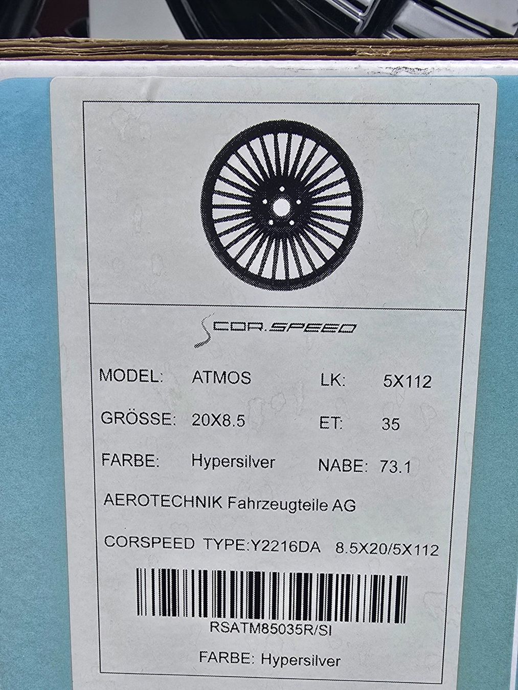 Cerchioni: 20zoll Corspeed felgen 5x112 – Nuovo e nell'imballaggio originale da Granges VS venduto da Bis_zb7m 6