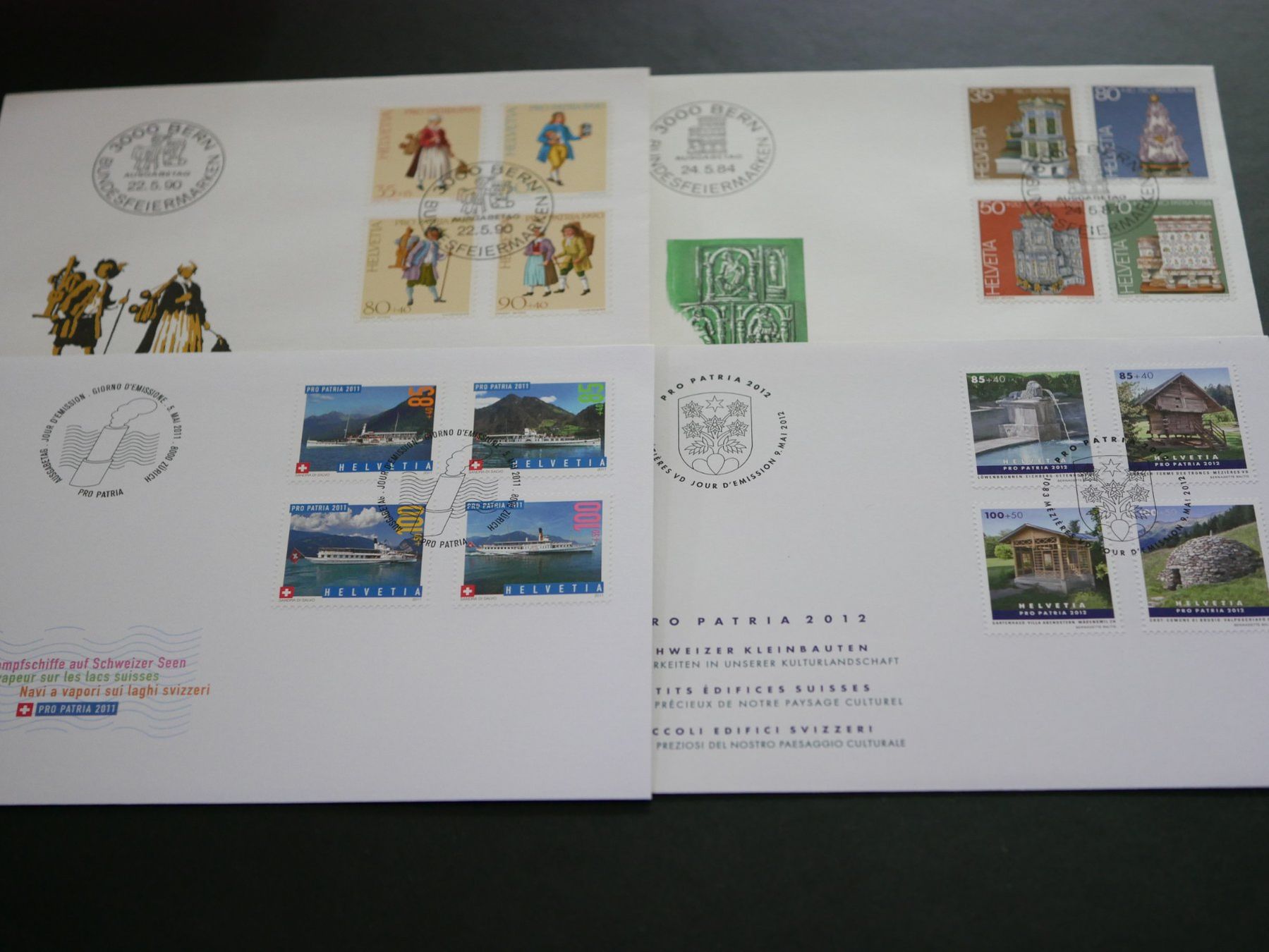 Tutti i francobolli: 12 x Sonderbriefe Pro Patria ***TOP** – Nuovo e nell'imballaggio originale da Kreuzlingen venduto da Samson01