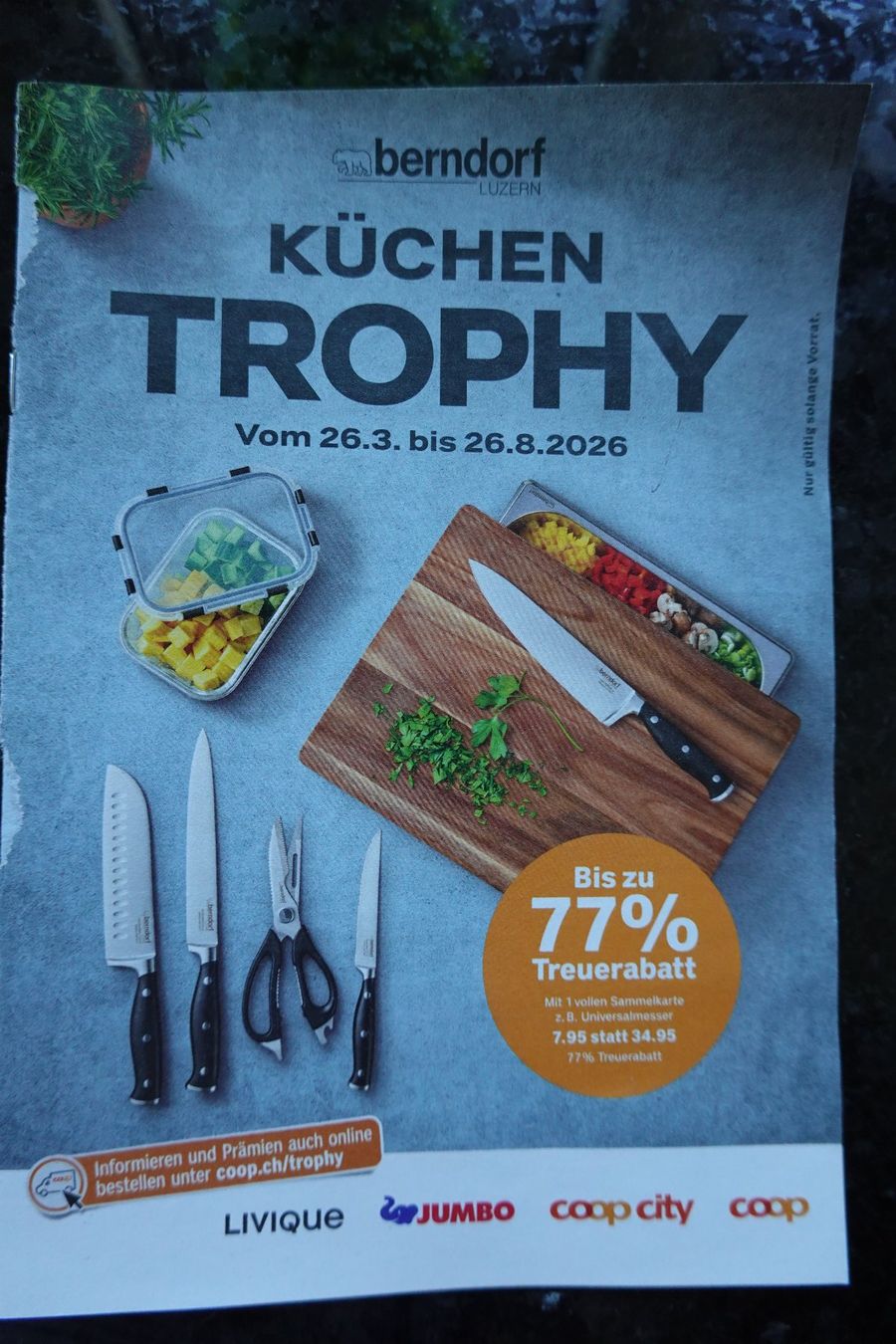 Coop Raccolte di bollini & punti: Coop Küchen Trophy Kleber Sammelheft 140 Punkte + 28 – Nuovo (secondo la descrizione) da Jona venduto da simongarden