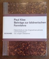 Kunstbuch "Paul Klee Beiträge zur bildnerischen Formlehre"