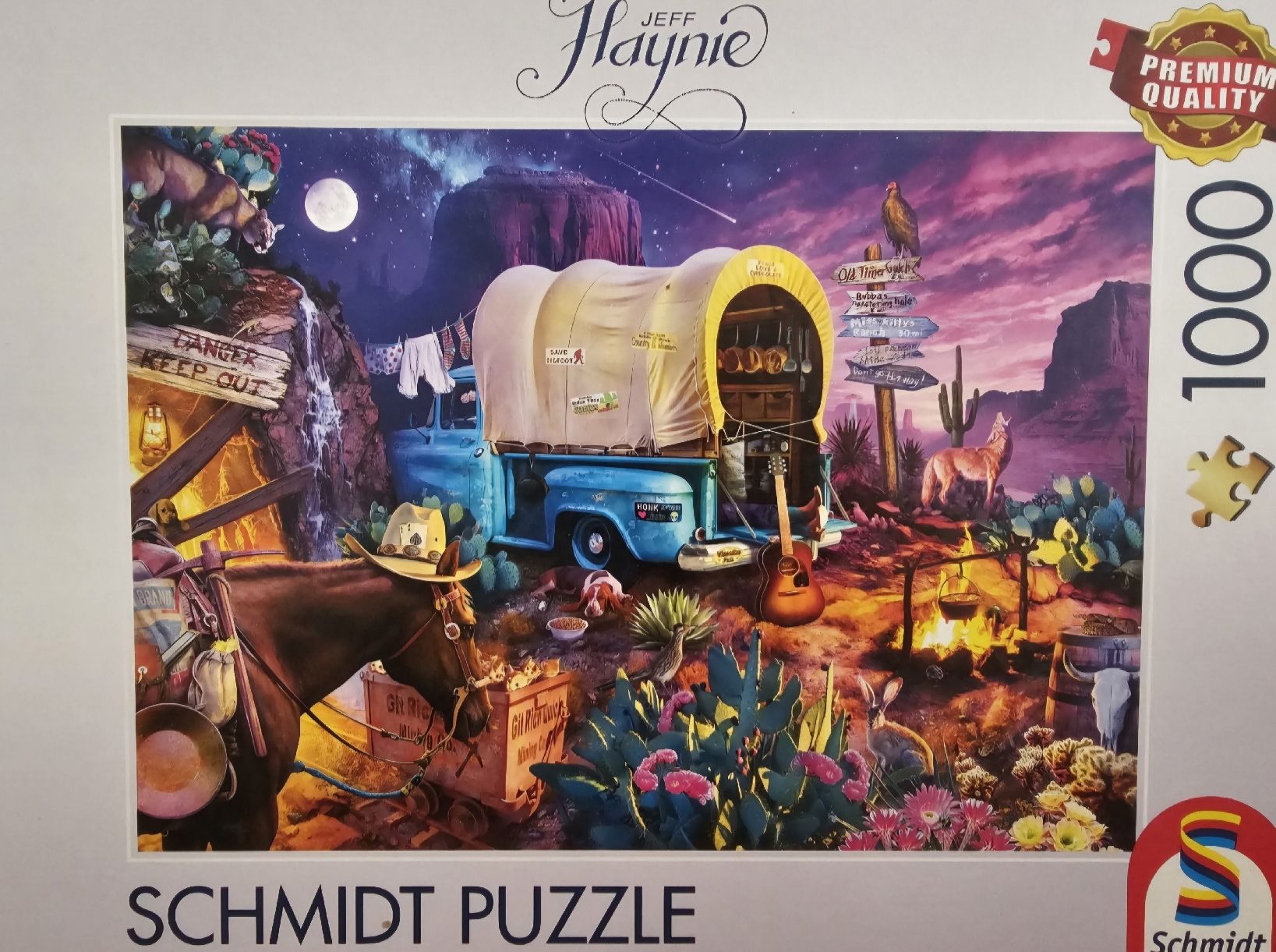 Puzzles: Schmidt Puzzle "Wild West Camping" 1000 Teile – Gebraucht aus Bütschwil von Taranabo