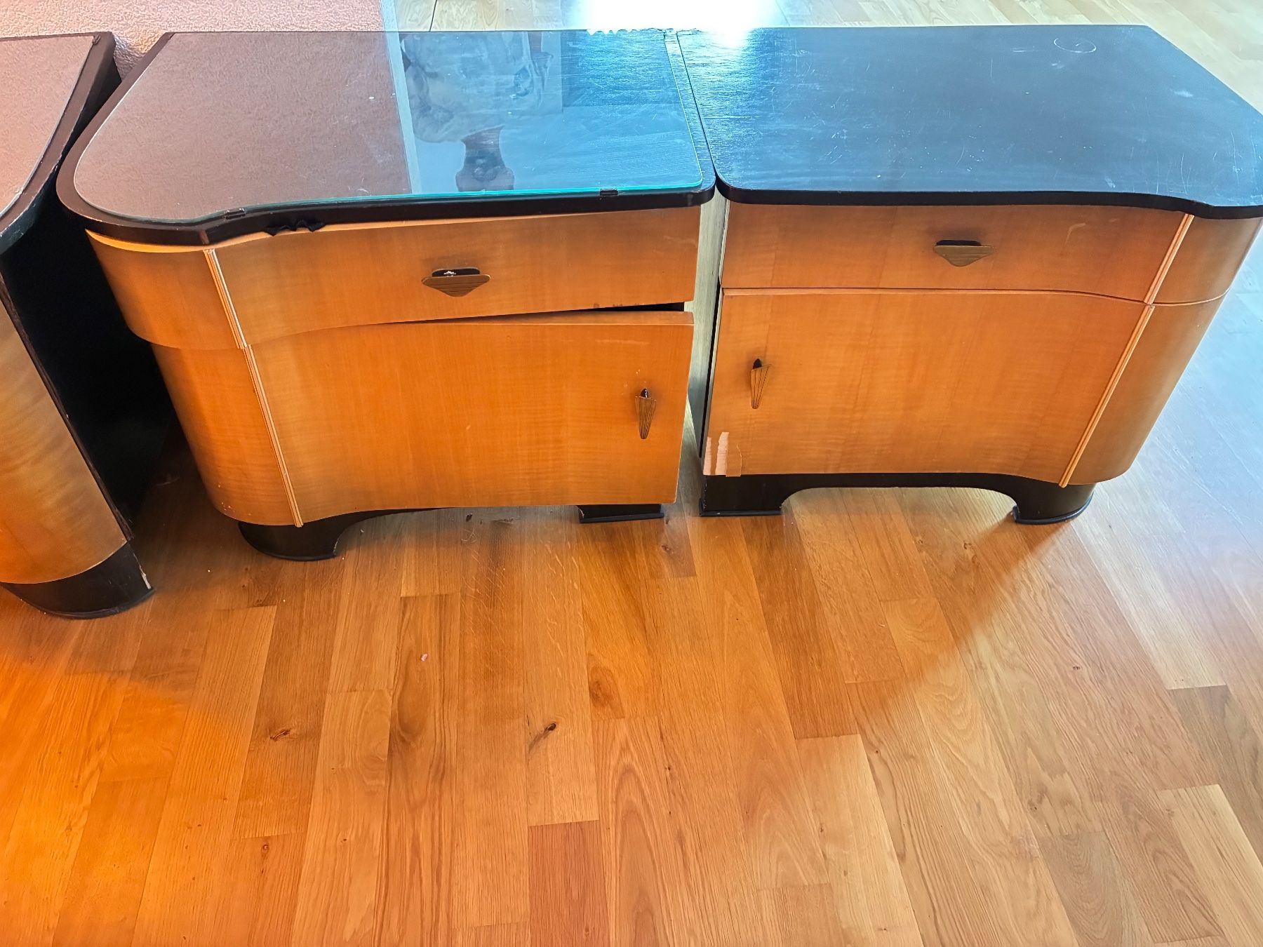 Kommoden: Art Déco Set Sideboard mit 2 Beistellschränke – Gebraucht aus St. Gallen von Sirii9000 1