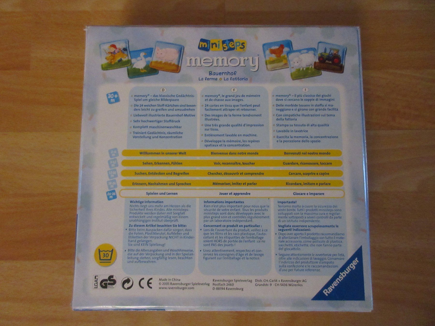 Ravensburger Giochi: Ravensburger Memory Bauernhof ministeps – Usato da Kaisten venduto da renault015 4