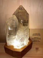 Edle Bergkristalllampe aus Schweizer Bergkristall - Unikat