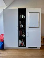 Meuble avec frigo et congélateur