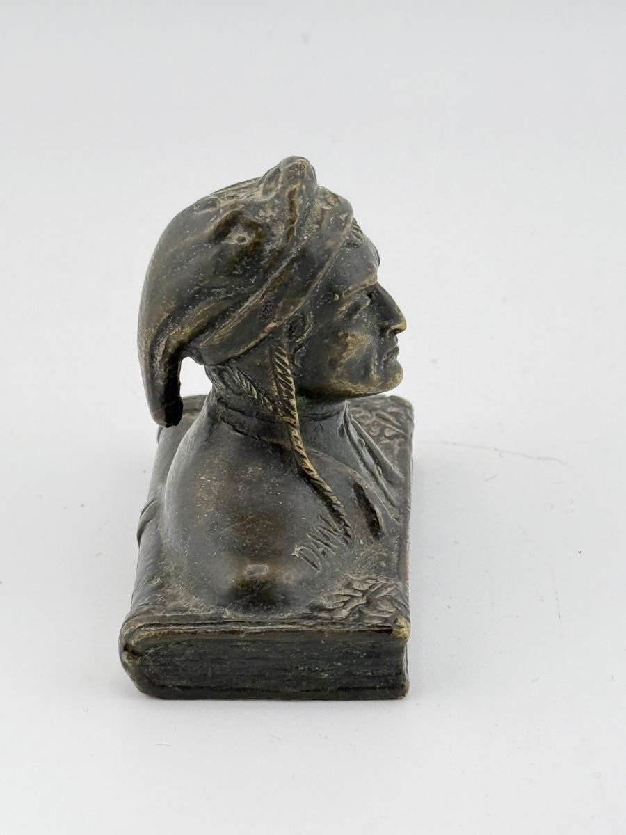 Statuette: Kleine Dante Büste Bronze – Usato da Zürich venduto da Geniuss 1