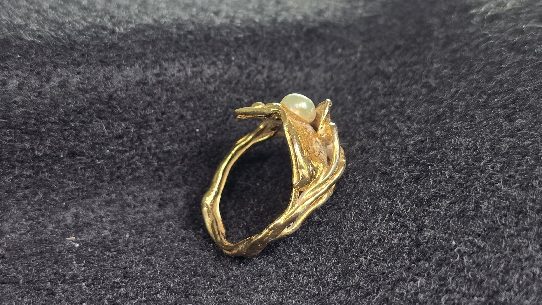 Ringe: Bague or et argent 0.925 vermeil perle – Gebraucht aus Cressier NE von Oldwatch94 5