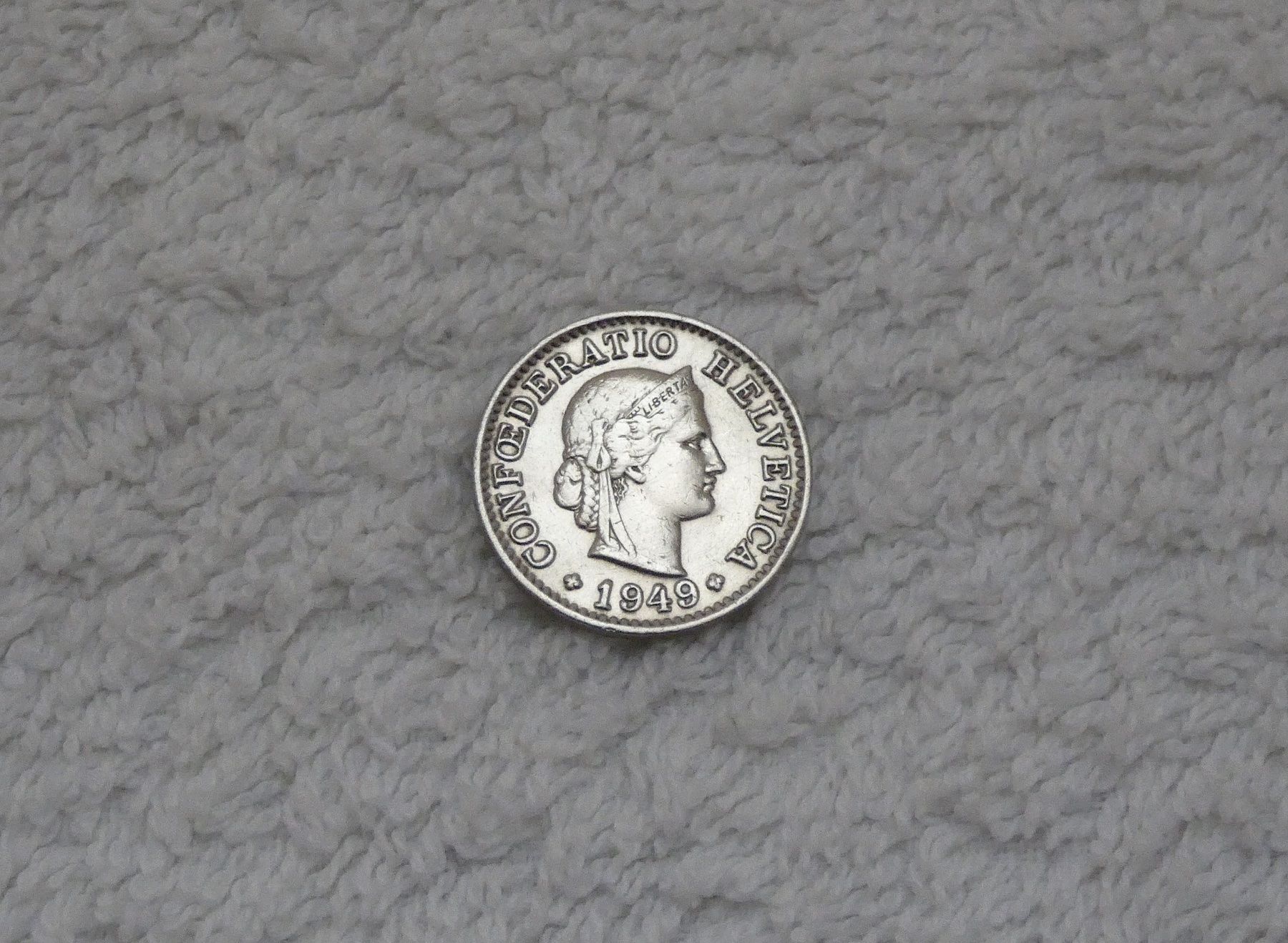 Tutti le monete: 5 centimes/rappen 1949 – Usato da Nyon venduto da Ilmi09