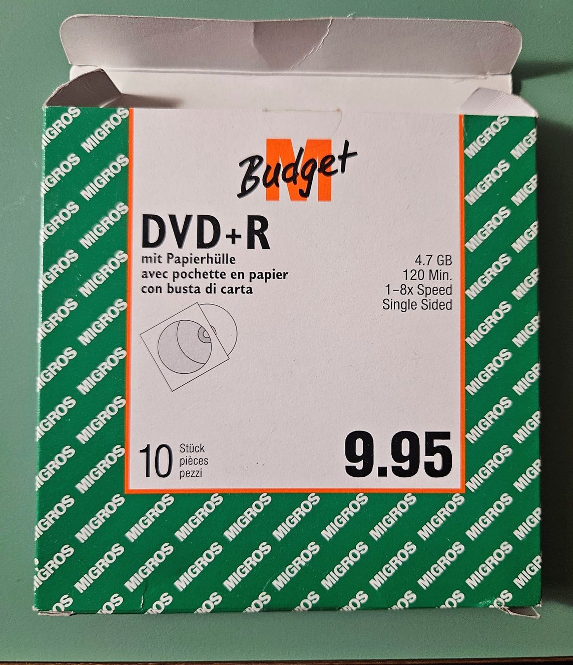 Tutti i DVDs: DVD+R Leerdatenträger Budget 4.7 GB 8x Speed – Nuovo (secondo la descrizione) da Winterthur venduto da Chamois03 1