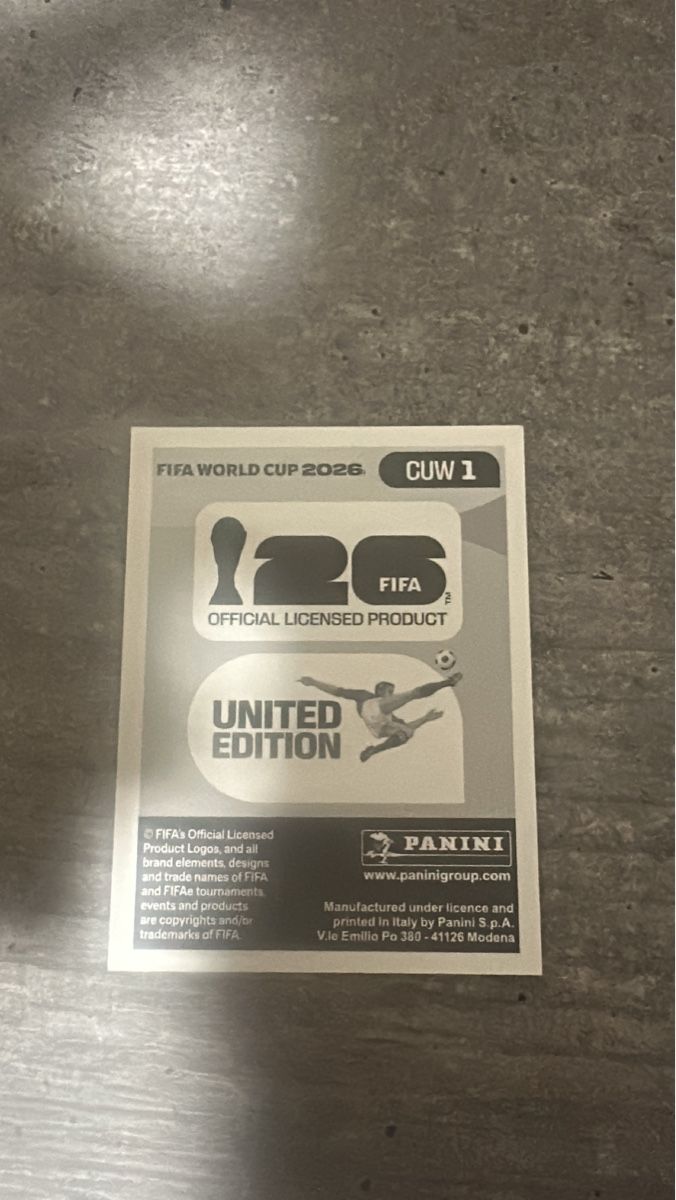 Panini Sammelbilder & Trading cards: CUW 1 , FIFA WORLD CUP 2026 PANINI  – Neu (gemäss Beschreibung) aus Frauenfeld von 1PegPeg1 1
