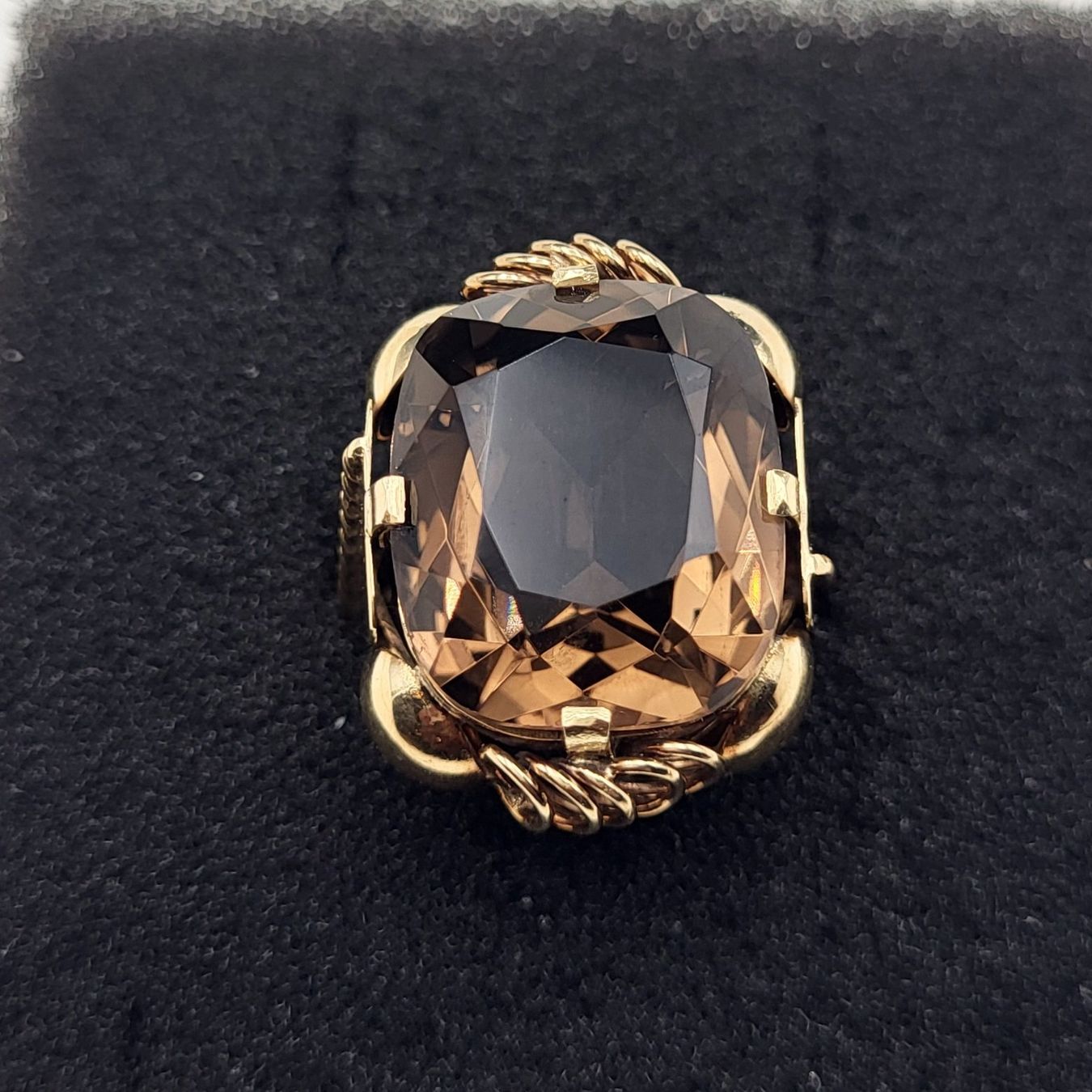 Anelli: Gold Ring 585 Mit Rauchquarz – Usato da Wald ZH venduto da Dasilver 2