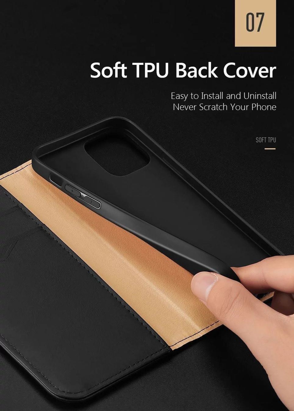 Covers & Schutzfolien: Dux Ducis iPhone 15 Pro Max Leder Case – Neu und originalverpackt aus Zürich von Store-247 2