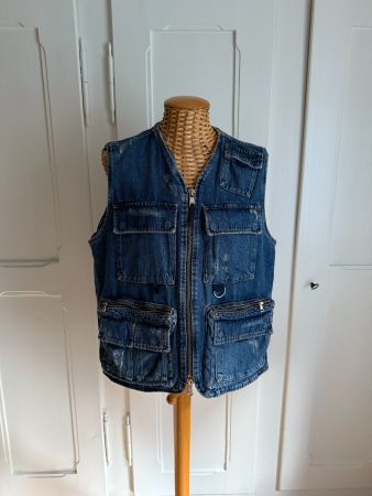 ZARA- Jeansweste Gilet blau M