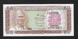 Sierra Leone  50 cents  1984  Bankfrisch