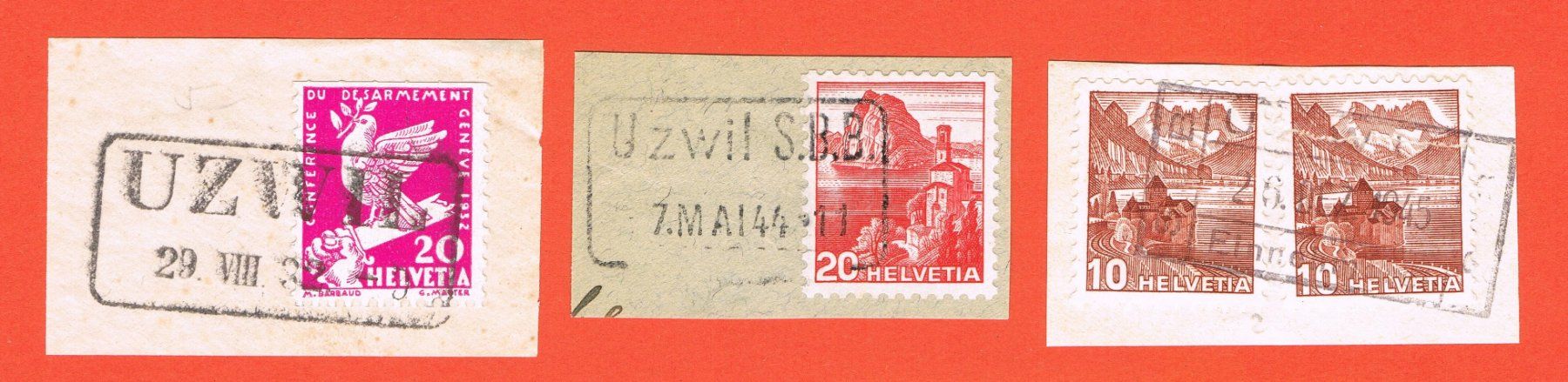 Tutti i francobolli: Bahnpoststempel Uzwil – Usato da Biberstein venduto da Jura39 1