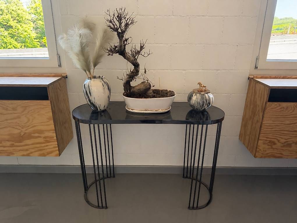 Scaffali: Design Glas-Regal / Sideboard anthrazit – Usato da Oftringen venduto da rex_5dgy