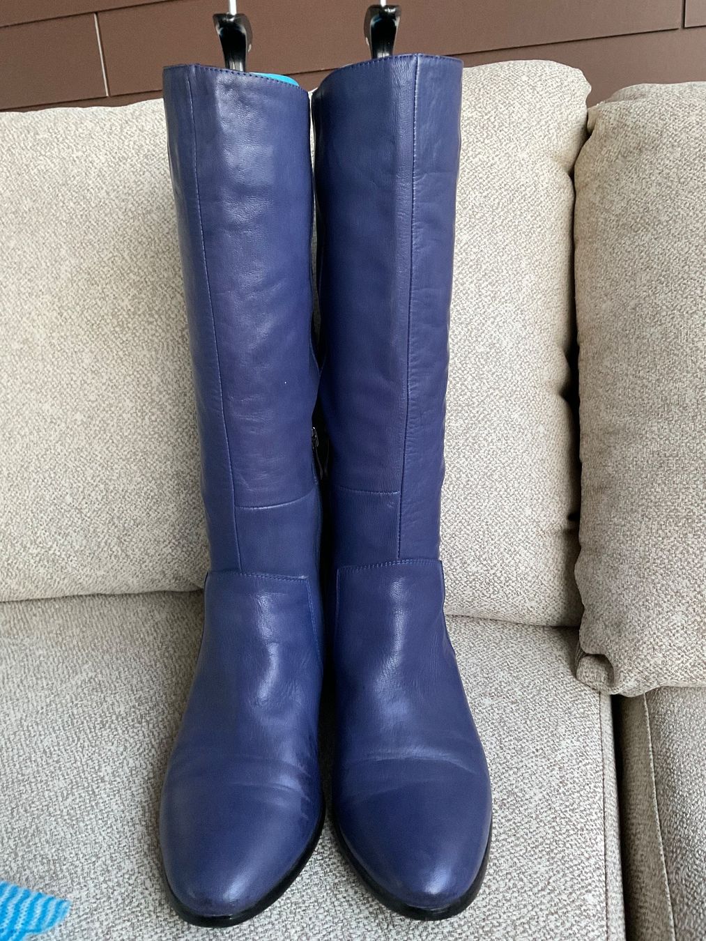 Damenschuhe: Leder Stiefel Gr 37 violett – Gebraucht aus Urdorf von alda02 1