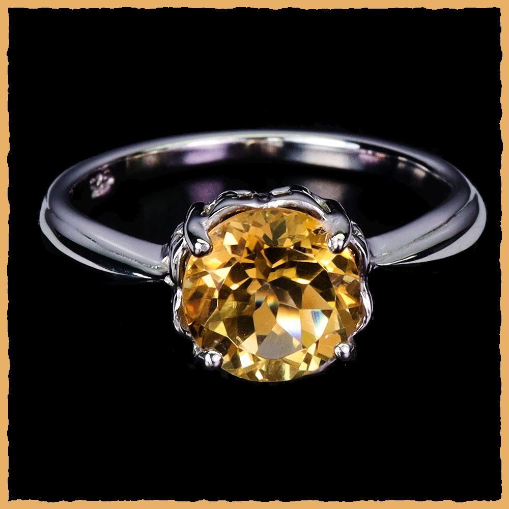 Anelli: Citrin Ring 925 Silber – Nuovo e nell'imballaggio originale da Oberglatt ZH venduto da Goldfee1 1