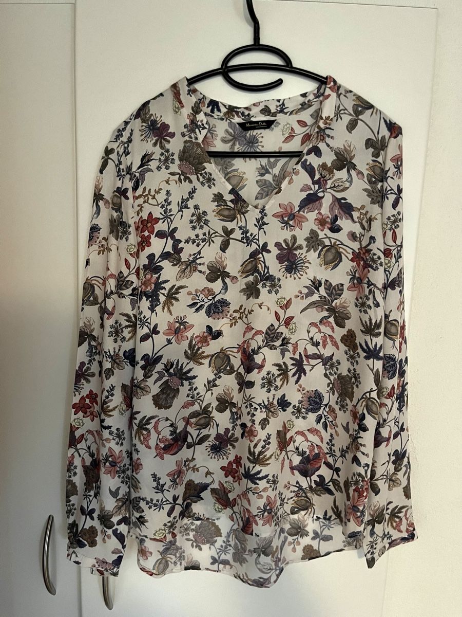 Massimo Dutti Camicette: Massimo Dutti Bluse, Gr. 38, Blumenmuster, Bohostyle – Usato da Wädenswil venduto da Iana32