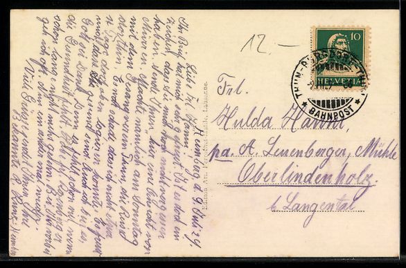Cartes postales: AK Mürren, Mit Eiger – D'occasion à Berlin par bartko-reher 1
