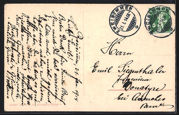 Cartes postales: AK Zweisimmen, Teilansicht mit Kirche – D'occasion à Berlin par bartko-reher 1