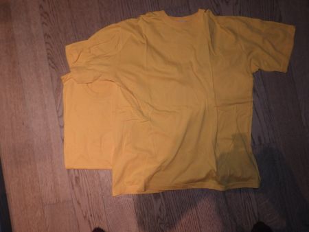 Gelbe T-Shirts im Doppelpack, Grösse S
