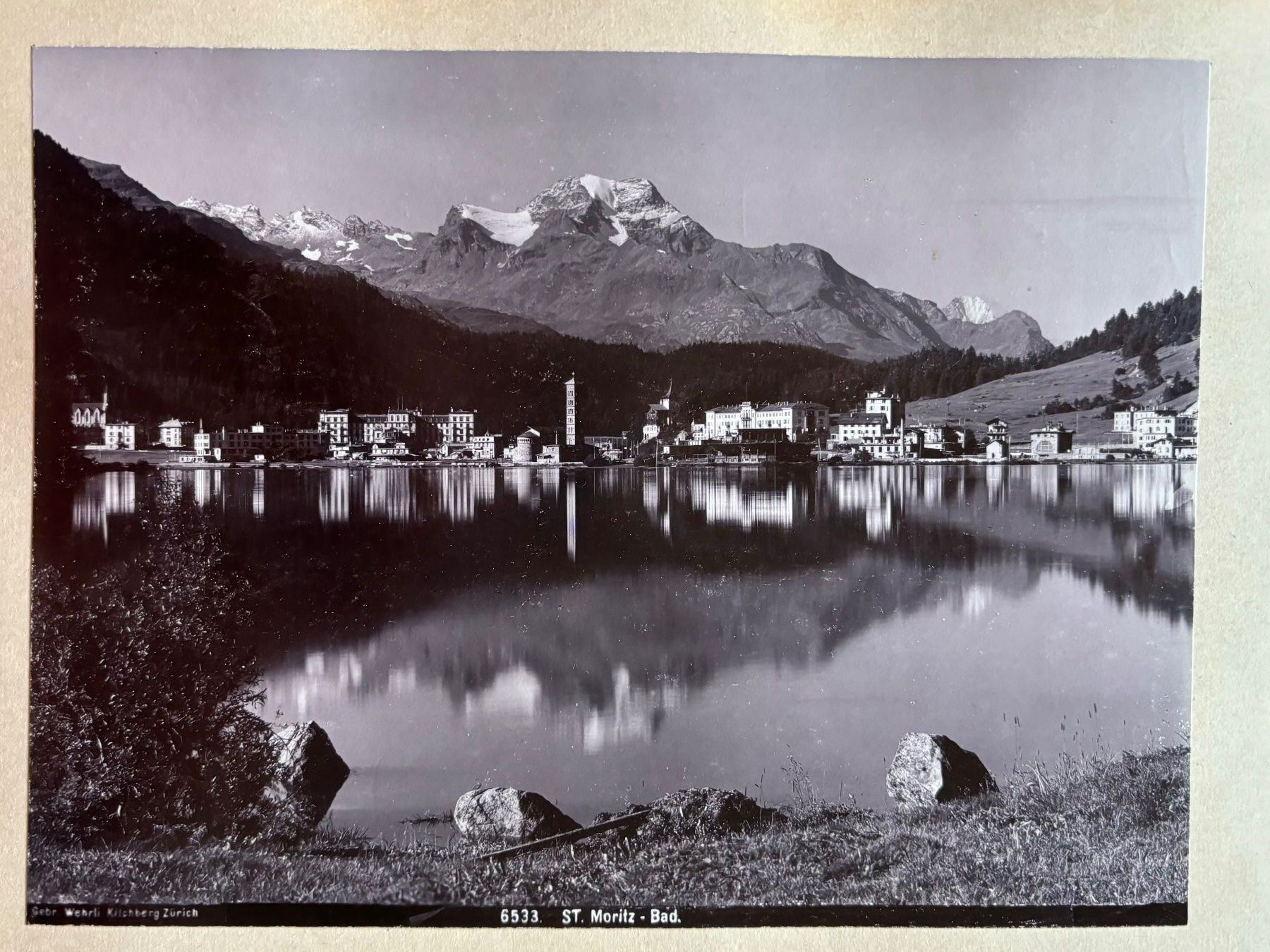 Foto & Immagini: 2 x Vintage, Roseggletscher, Gletscher / St. Moritz, c.1900 – Usato da Frauenfeld venduto da Merk52 2