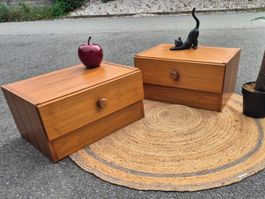 2 tables de nuit vintage style scandinave