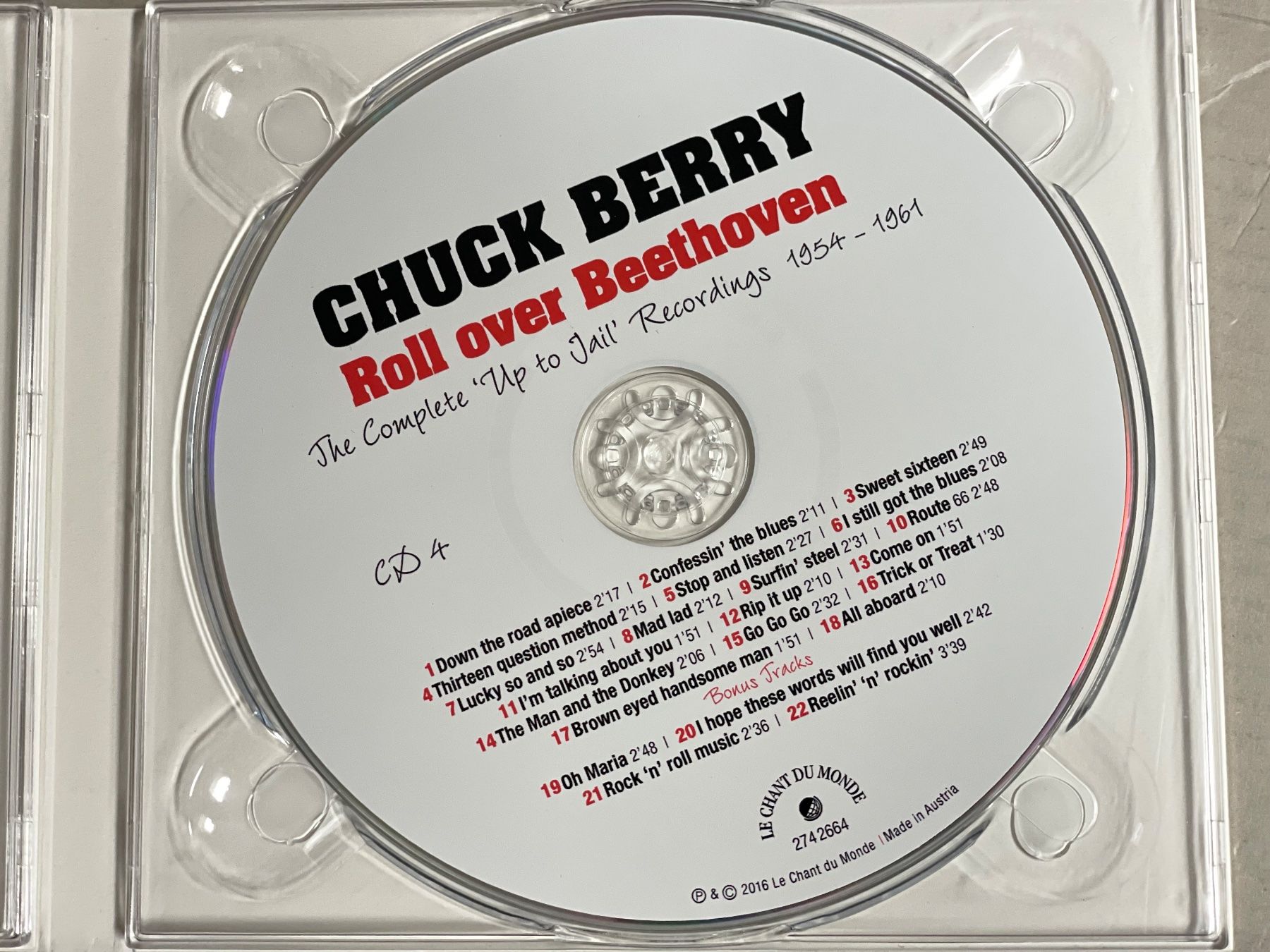 CD: Chuck Berry-Roll Over Beethoven 4CD-Box Complete Recordings – Usato da Muri b. Bern venduto da AdidasCollector 5