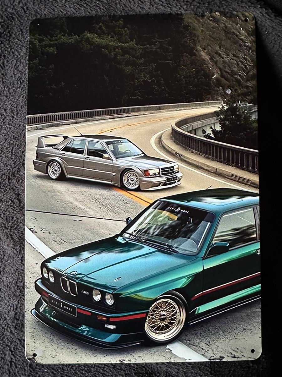 Insegne: Bmw m3 e30 mercedes 190 evo Oldtimer  – Nuovo (secondo la descrizione) da Reinach AG venduto da rares75