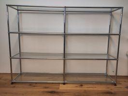 USM Gestell mit Glastablar