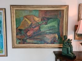 Grosses Abstraktes Gemälde