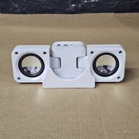 Haut-parleurs portables pliables blanc bon état